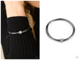 Roll Out The Rhinestones - Black Bracelet