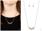 Pyramid Prowl - Yellow Necklace