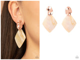 Alluringly Lustrous - Copper Post Earring