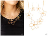 Flower Garden Fashionista - Gold Necklace