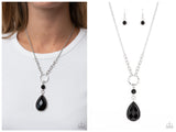 Valley Girl Glamour - Black Necklace