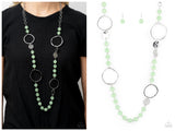 Sea Glass Wanderer - Green Necklace