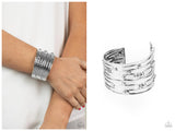Mechanical Motif - Silver Bracelet