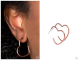 Burnished Beau - Copper Hoop Earring