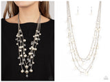 Vintage Virtuoso - White Necklace