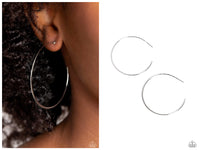 Seize the Sheen - Silver Hoop Earring