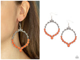 Thai Treasures - Orange Earring