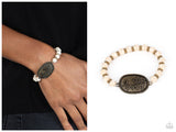 Lively Landscape - Brass Bracelet