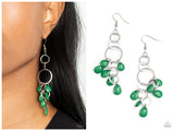 Sandcastle Sunset - Green Earring