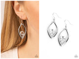 Beautifully Bejeweled - White Earring