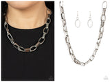 Motley In Motion - Silver Necklace