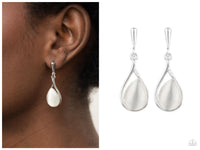 Pampered Glow Up - White Post Earring