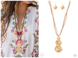 Circulating Shimmer - Gold Necklace