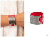 Studded Synchronism - Red Bracelet