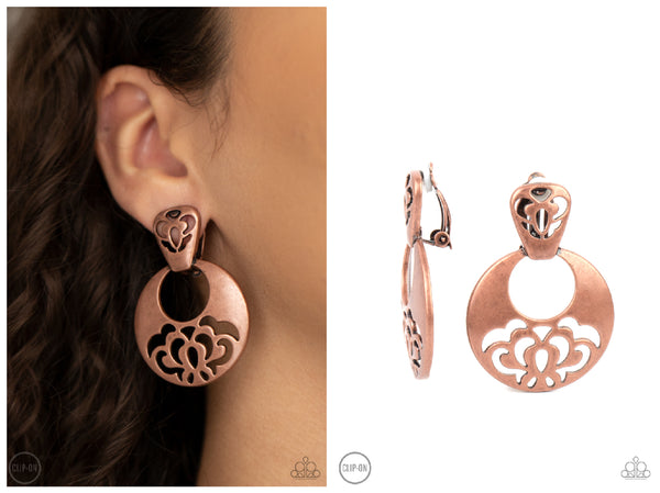 Industrial Eden - Copper Clip-on Earring