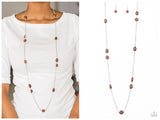 Pacific Piers - Brown Necklace