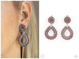 Discerning Droplets - Brown Clip-on Earring