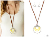 Hypnotic Happenings - Yellow Necklace