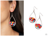Tropical Terrazzo - Red Earring
