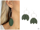 Leafy Laguna - Green Earring