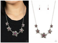 Wallflower Wonderland - Pink Necklace