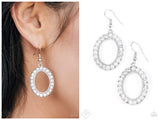 Boss Glam - White Earring