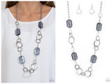 Stained Glass Glamour - Silver Necklace