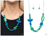Tranquil Trendsetter - Green Necklace
