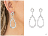 Regal Revival - White Post Earring