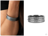 Back-To-Back Stacks - Black Bracelet