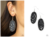 Stone Sculptures - Black Earring