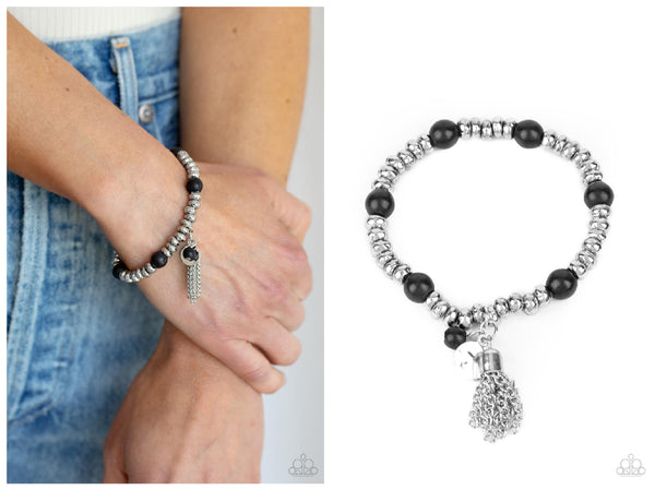 Whimsically Wanderlust - Black Bracelet