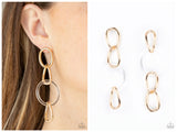 Talk In Circles - Gold Post Earring