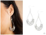 Off The Blocks Shimmer - Silver Earring