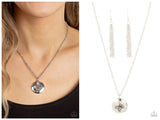 Monarch Meadow - Silver Necklace