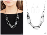 Fiercely Flexing - Silver Necklace