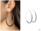 DIP, DIP, Hooray! - Blue Hoop Earring