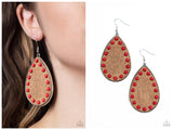 Rustic Refuge - Red Earring