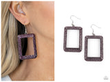 World FRAME-ous - Purple Earring