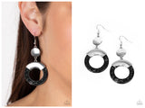 ENTRADA at Your Own Risk - Black Earring