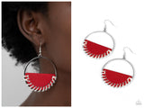 Lavishly Laid Back - Red Earring