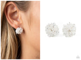 Bunches of Bubbly - White Post Earring