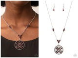 TIMELESS Traveler - Red Necklace