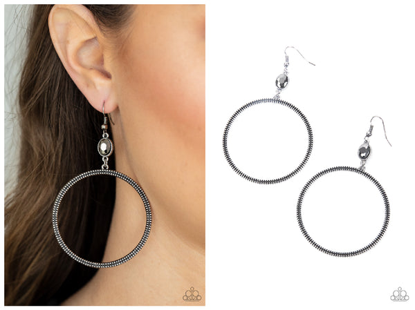 Work That Circuit - Silver Earring