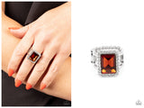 Glamorously Glitzy - Brown Ring