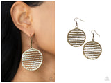 Sunrise Stunner - Brass Earring