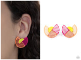 Its Just an Expression - Pink Post Earring