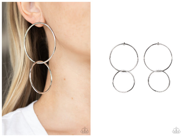 City Simplicity - Silver Post Earring