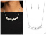 Icy Intensity - White Necklace