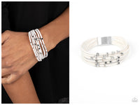 Clustered Constellations - White Bracelet